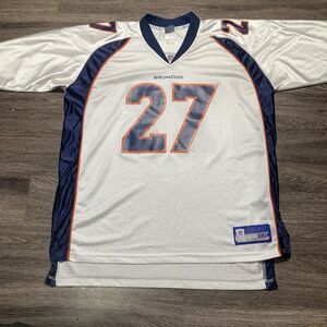 Reebok Denver Broncos Jersey Mens 2XL Steve Atwater White XXL Football